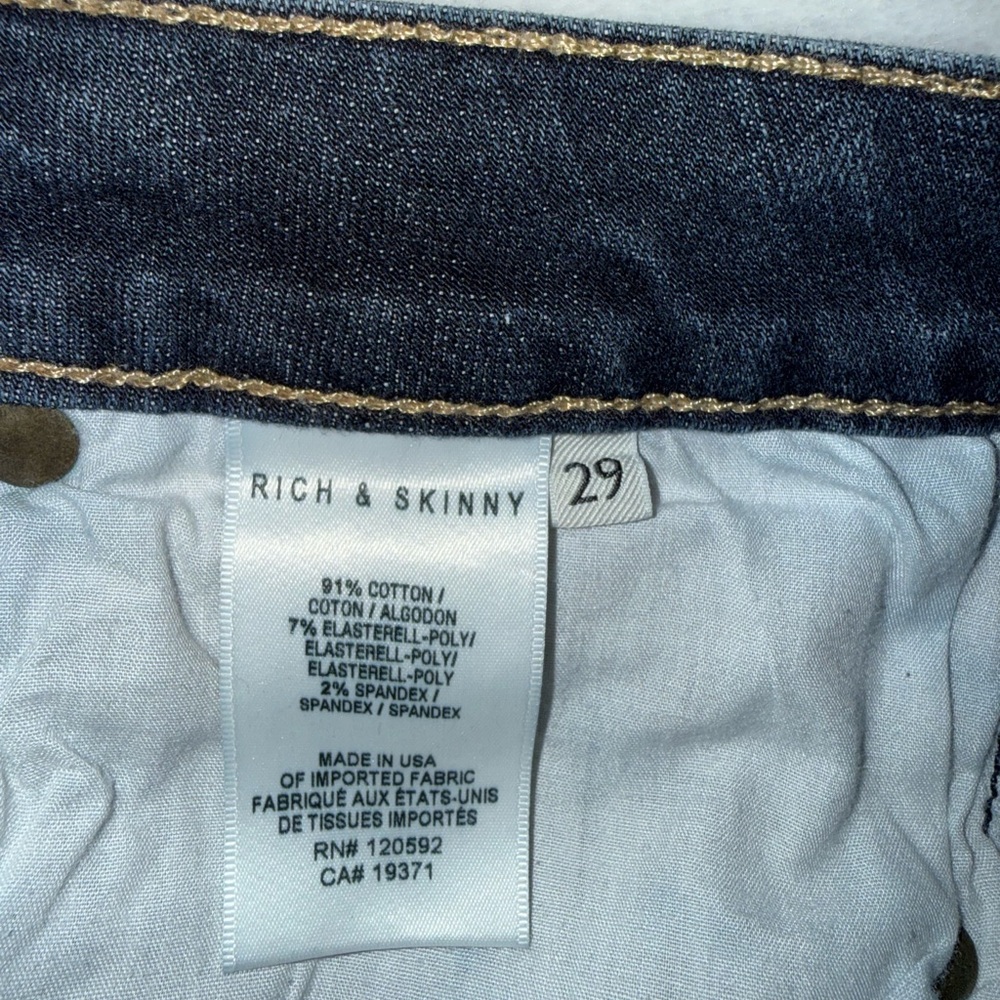 Rich & Skinny Women's Blue Jeans - Picture 7 of 8